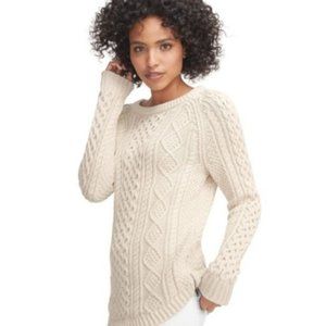 EUC L.L. Bean Signature Cotton Fisherman Tunic Sweater XS